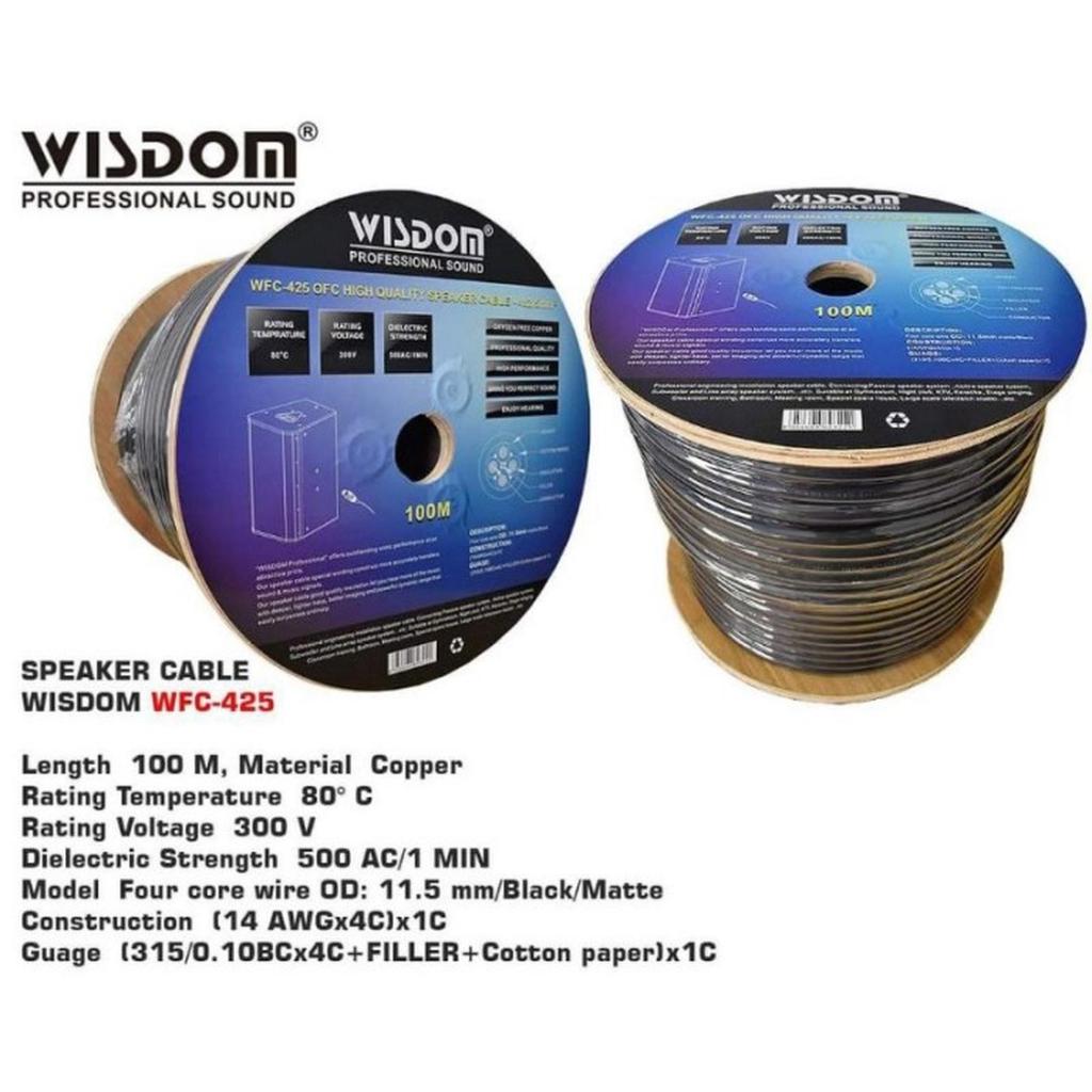 Kabel Speaker Wisdom WFC425 / WFC-425/ WFC 425 4X2 5MM – Original 100 Meter