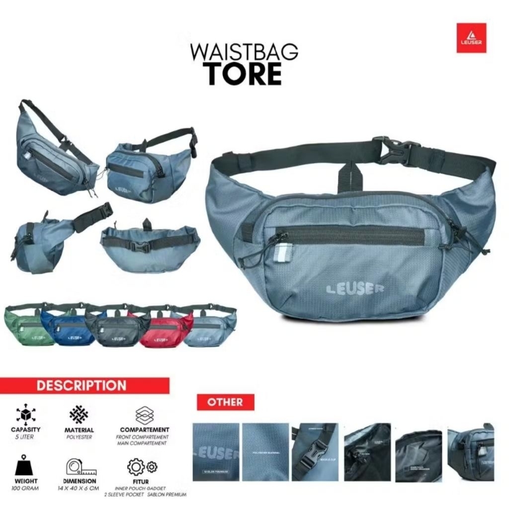 TAS SELEMPANG / WAISTBAG TORE LEUSER