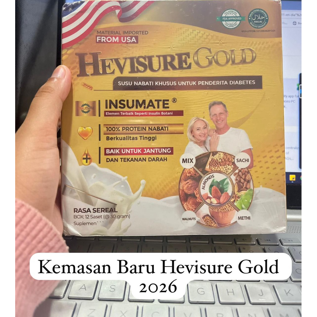 HEVISURE GOLD NEW BPOM SUSU DIABETES HEVISURE GOLD ORIGINAL