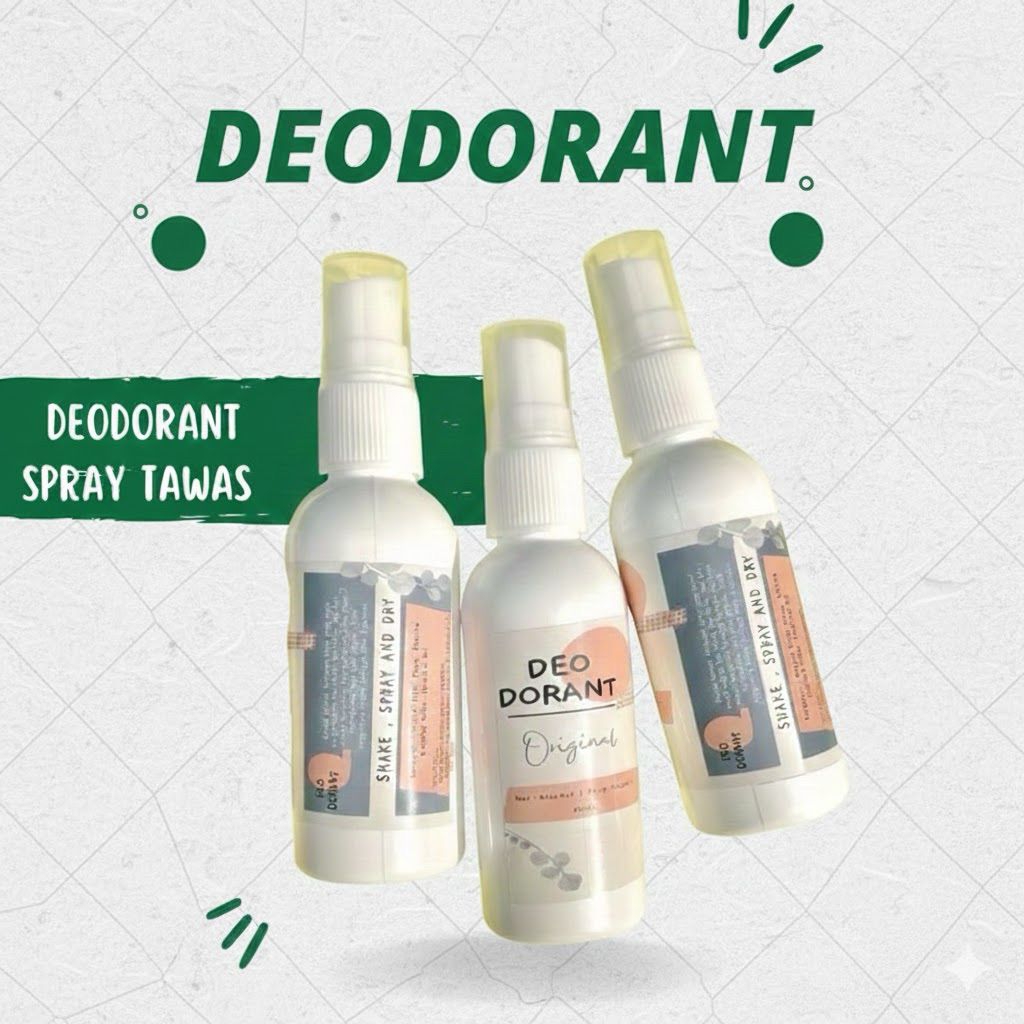 BPOM] DEODORANT ORIGINAL SPRAY TAWAS 60ML PENGHILANG BAU KETIAK PENCERAH KETIAK