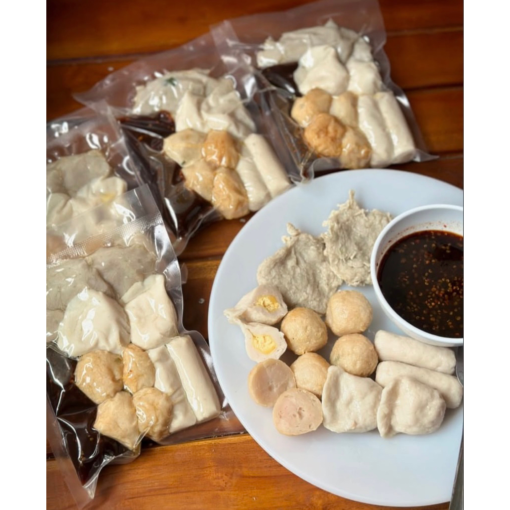 pempek mix isi 20 ikan ekor kuning (adaan, lenjer, kulit, telor)