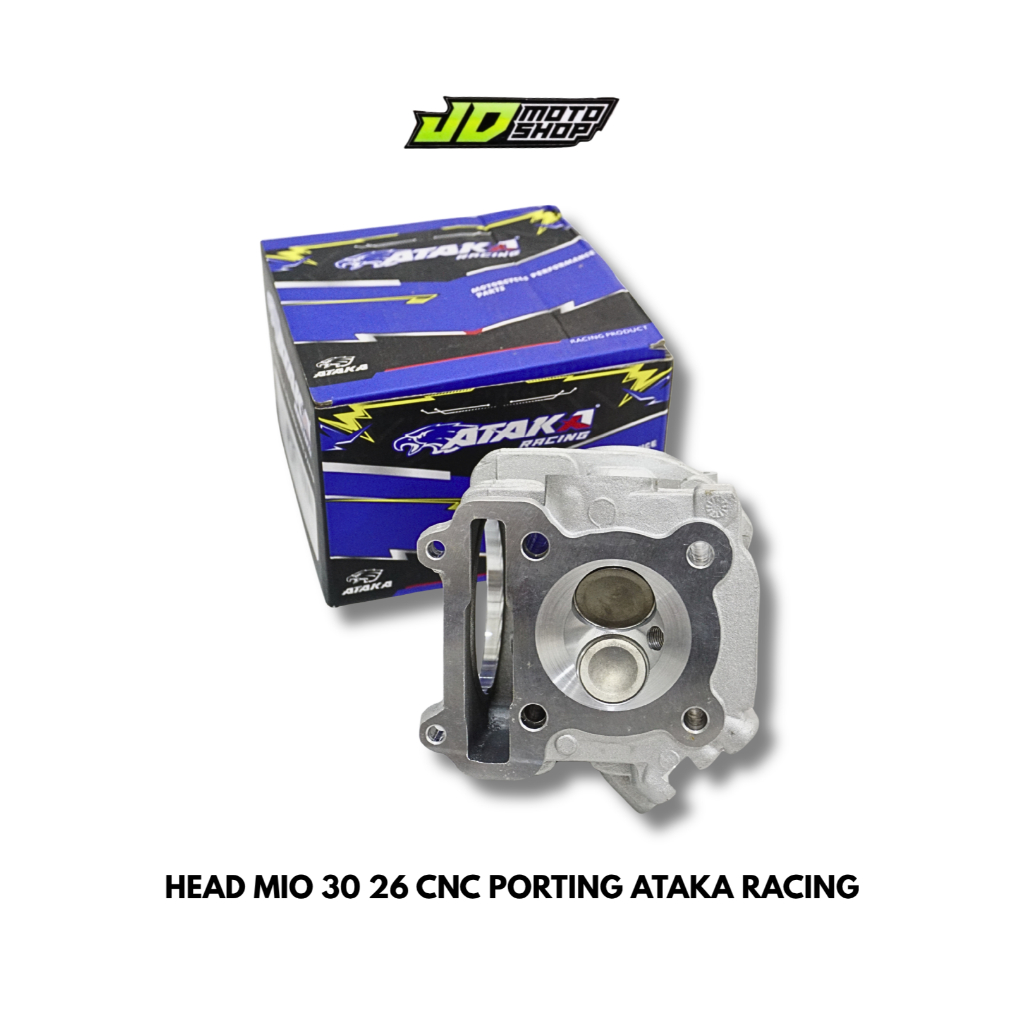 HEAD ATAKA RACING MIO 30 26 BLOK HEAD CYLINDER SILINDER SOUL MIO SPORTY 30/26 ATAKA RACING