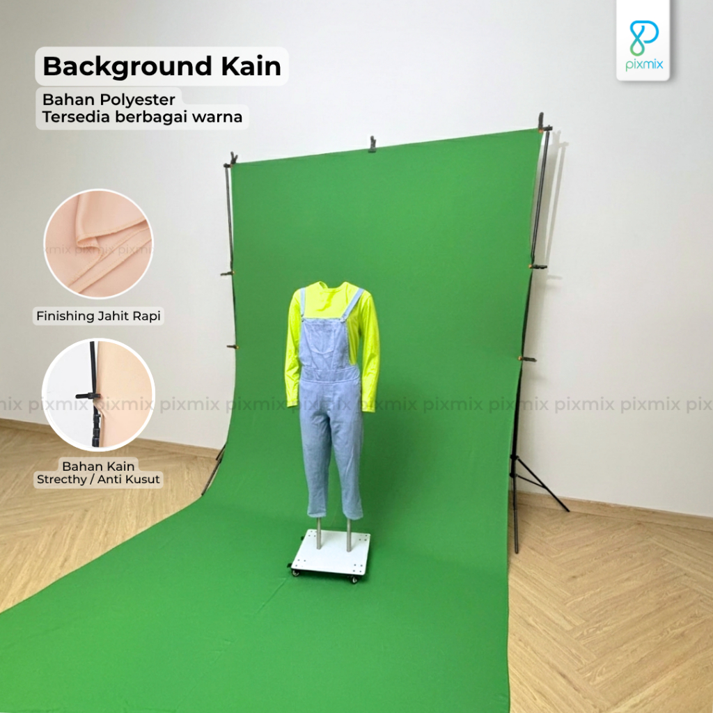 Background foto polos / background foto studio - 2.4x6 Meter