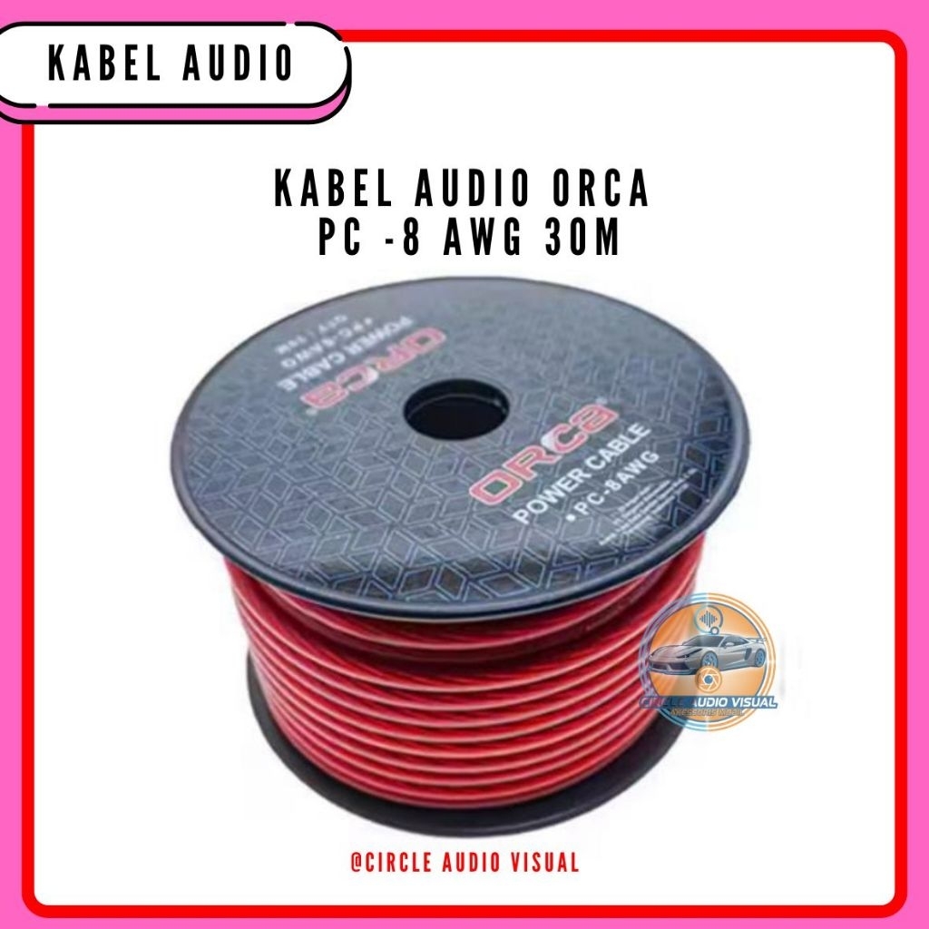 Kabel Power Orca PC 8 AWG  30 Meter /KA Bel Audio Power Orca 8 AWG
