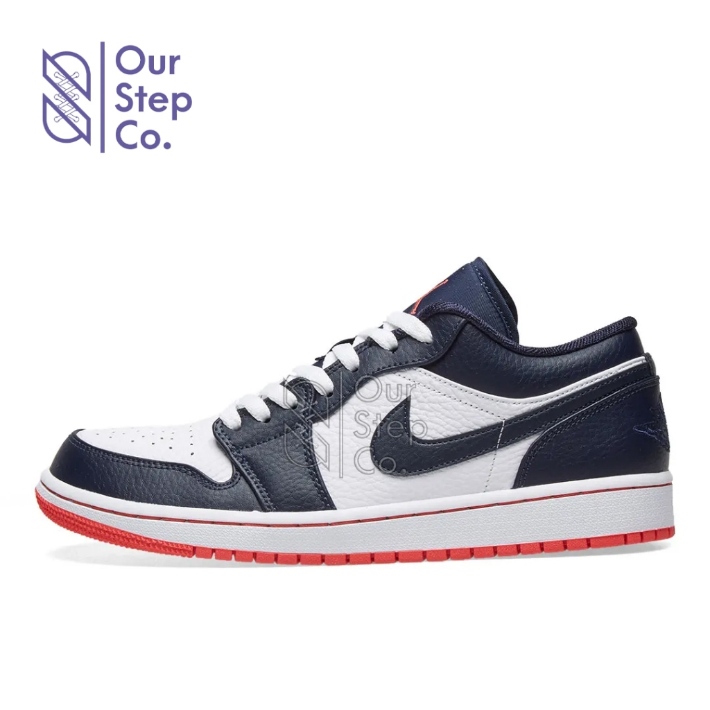 Sepatu Nike Air Jordan 1 Low Obsidian Ember Glow Original BNIB