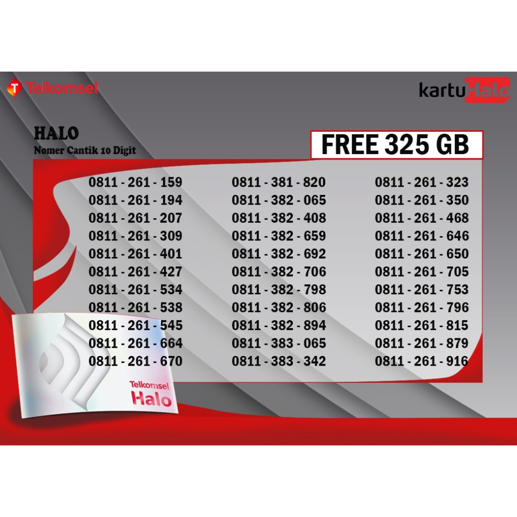 NOMER CANTIK 10 DIGIT TELKOMSEL / KUOTA 23GB ALL NETT / PERDANA CANTIK 10 DIGIT