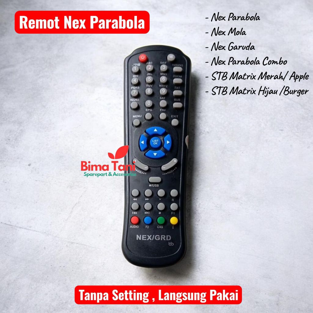Remot Remote Nex Parabola nex parabola mola nex parabola dangdut nex parabola combo Oval