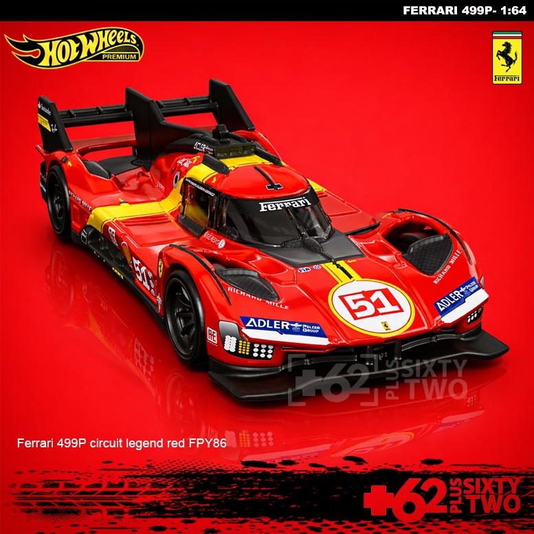 Hot Wheels Premium Ferrari 1:64 Diecast mobil miniatur Italian super sport car