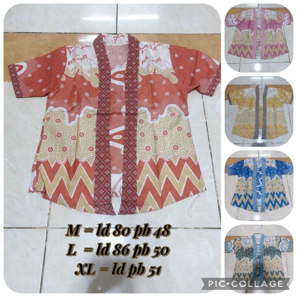 Blouse Batik Sekolah Anak SD / SMP / SMA /Remaja lengan pendek