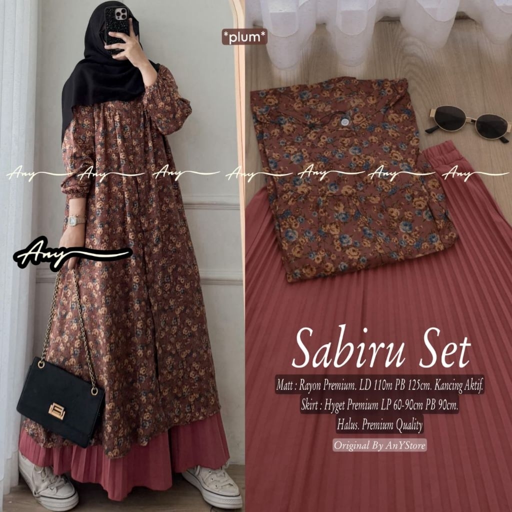 Sabiru setelan wanita by any - sabina set tunik ori syakira. Shania set by claudya | ld110. setelan 