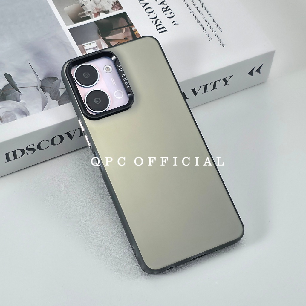 Case Vivo Y05 Vivo Y21D Vivo Y29 4G Case IMD Hologram Case Hybrid Black Vivo Y05 Vivo Y21D Vivo Y29 