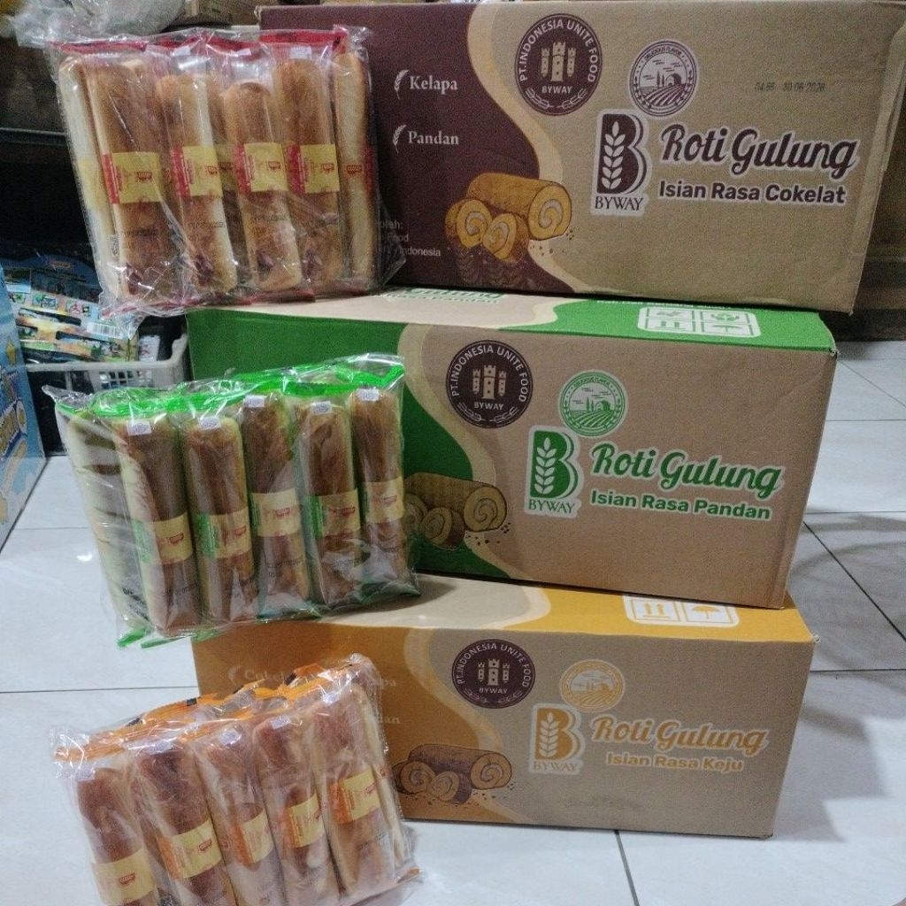 PER 1 DUS 10 PCS X 12 PACK Roti Gulung BYWAY