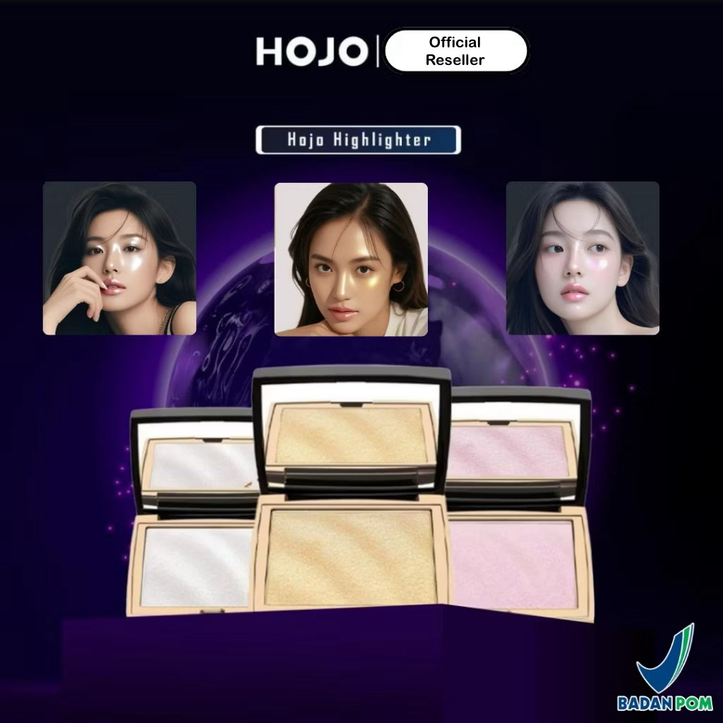 HOJO Highlighter Glim Palette Make Up / Blush On / Waterproof Highlighter Glitter