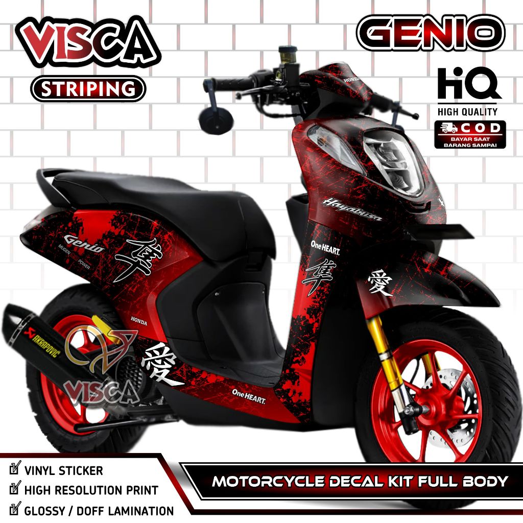 (PROMO SPECIAL) Decal Genio Full Body - Stiker Genio Full Body - Dekal Genio Full Body - Striping Ge