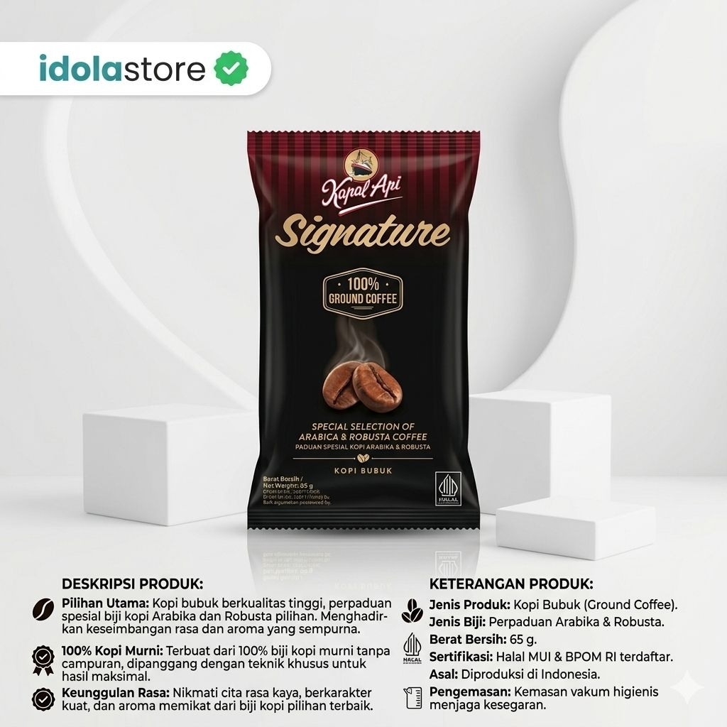 Kapal Api Signature 65 Gram Ground Kopi Arabika & Robusta Special Selection