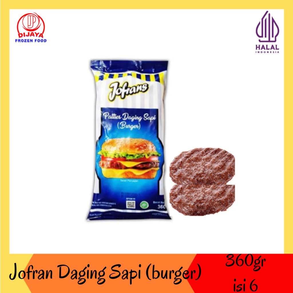 Jofrans Daging Sapi (Burger) 360gr & Jofrans Daging Sapi (Burger) 900gr