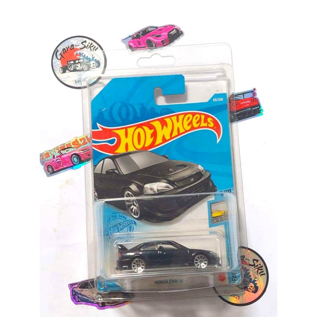 HOT WHEELS HONDA CIVIC SI HITAM FACTORY FRESH 2020 (card not mint) FREE PROTEKTOR