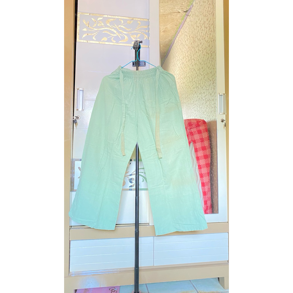 Preloved Celana Kulot Warna Sage Green