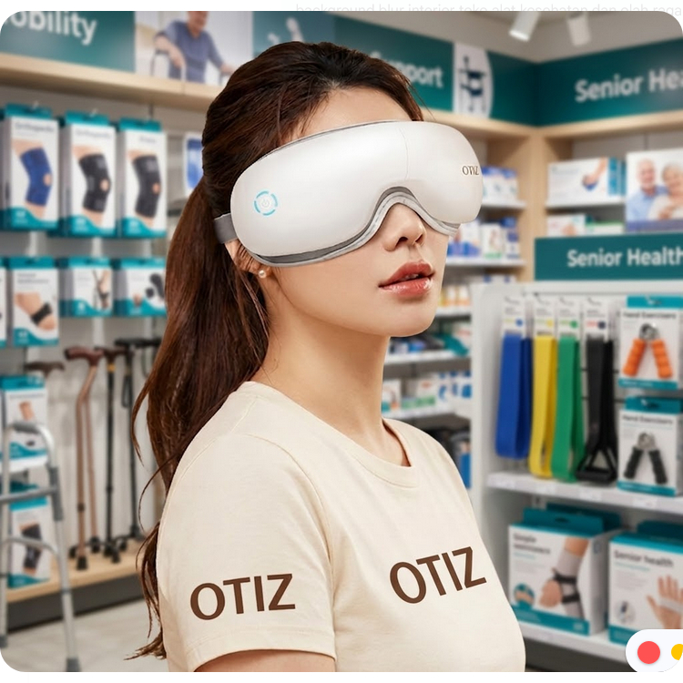 Alat Pijat Mata Elektrik Eye Massager Pro Bluetooth Pemanas Air Compression Getar High Frequency Wir