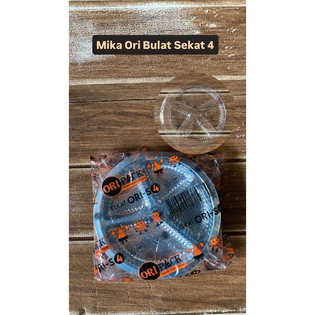 Mika Oripack Bulat Sekat 4 isi 50