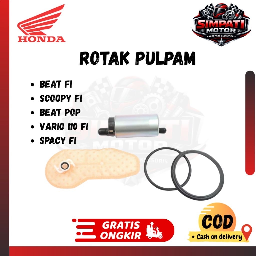 Rotak Pulpam Beat Fi - Paket Rotak Honda Beat Fi K25 Original  Sperpart Simpati Motor Part