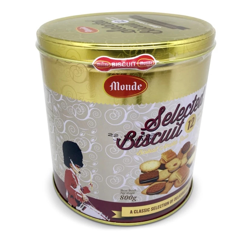 (KLG PROMO) Monde Selection Biskuit Snack Kaleng Murah 800gr