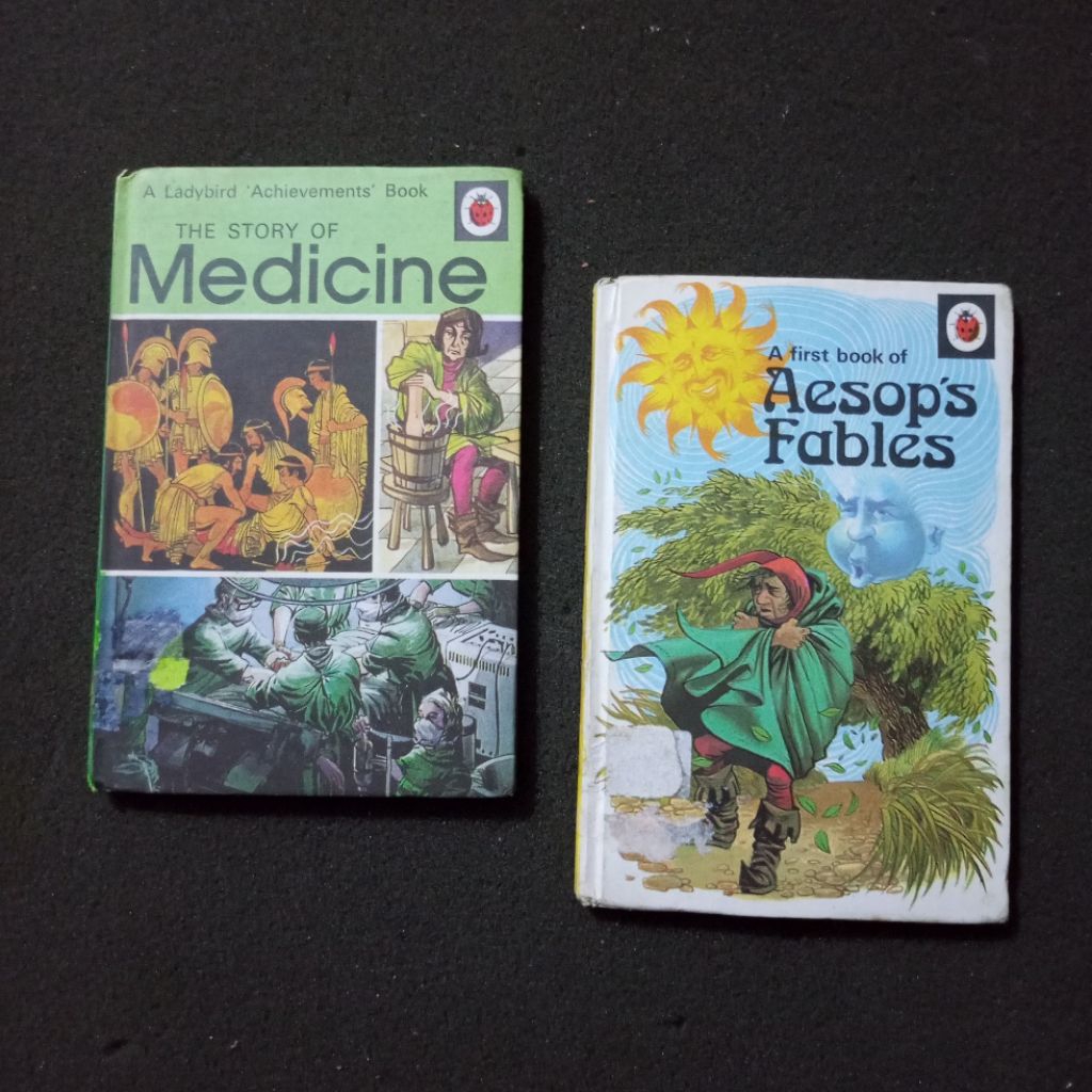 Buku Impor Ladybird Vintage The Story of Medicine & A First Book of Aesop’s Fables / Koleksi Buku Ed