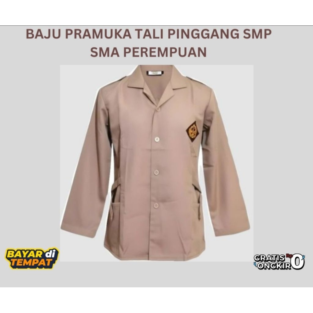 Baju Pramuka Tali Pinggang SMP SMA Perempuan