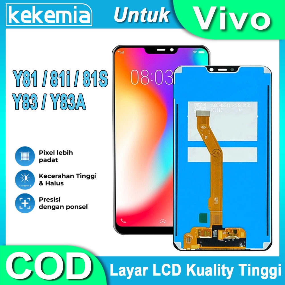 LCD Untuk Vivo Y81 Y81i Y81S Y83 Y83A LCD TouchScreen Penggantian Layar Sentuh LCD HP COD