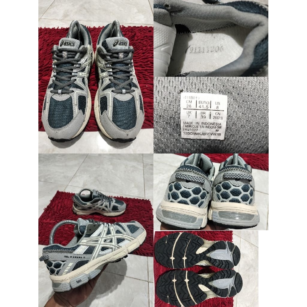 Sepatu Preloved Second Original Asics Gel Kahana 8 Size 41