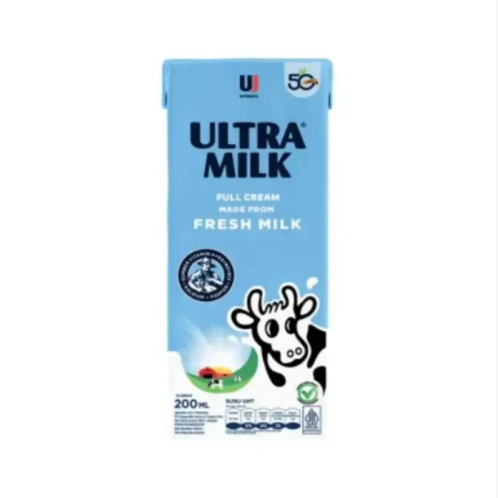 Susu Ultra Milk Full Cream 200ml