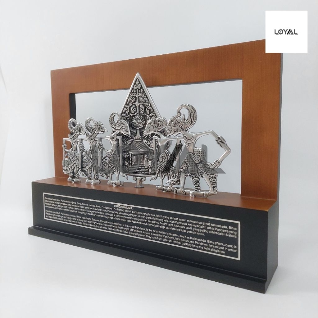 Pajangan Pandawa Lima - Souvenir Kerajinan Logam - Kerajinan Khas Jogja