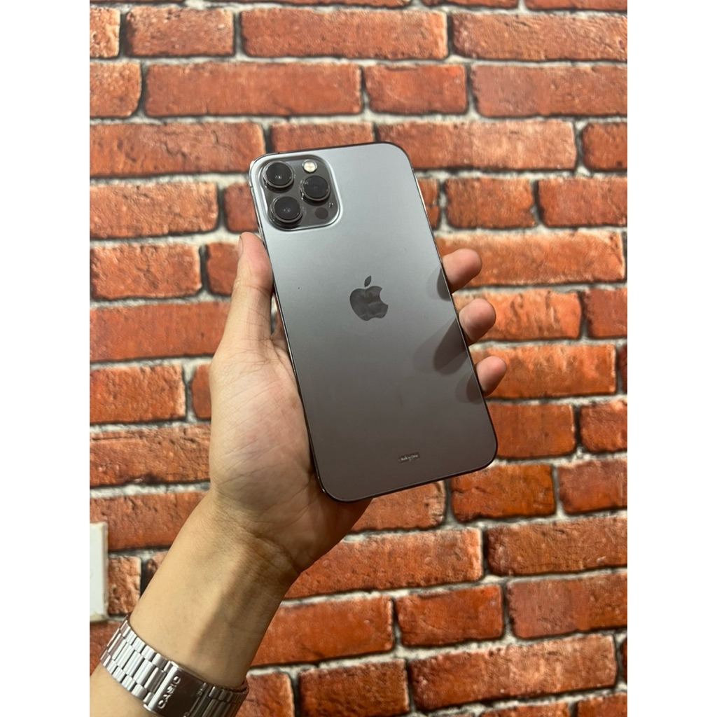 iphone 12 promax 256 graphite second ibox