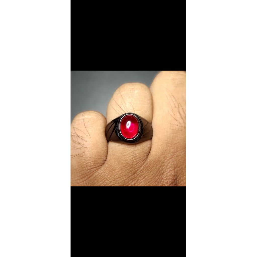 Akik batu merah delima