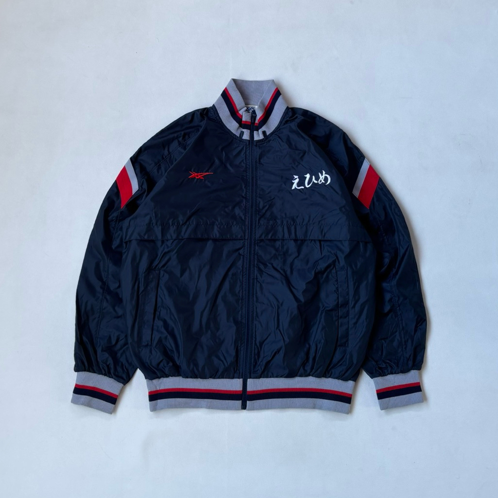Windbreaker Jacket Asics Navy