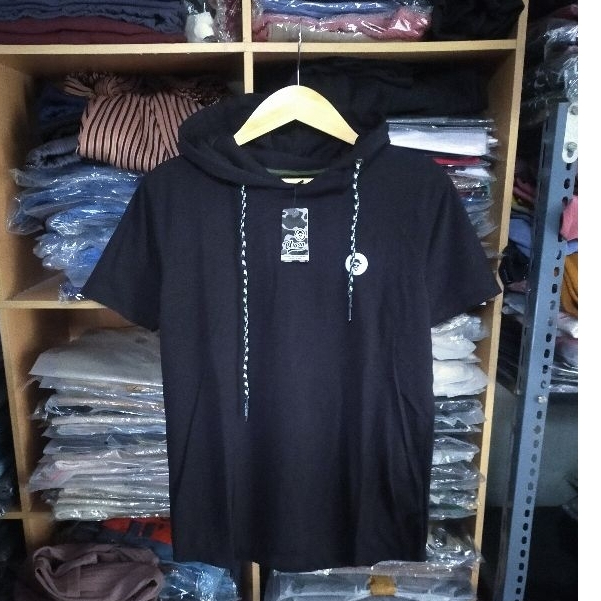 Kaos Lengan Pendek Hoodie Pria - Kaos Hoodie Urgan