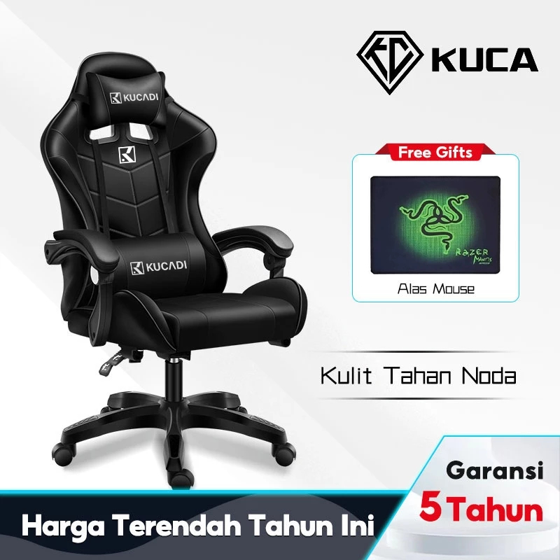 kursi gaming kuca black tiger, kursi kantor