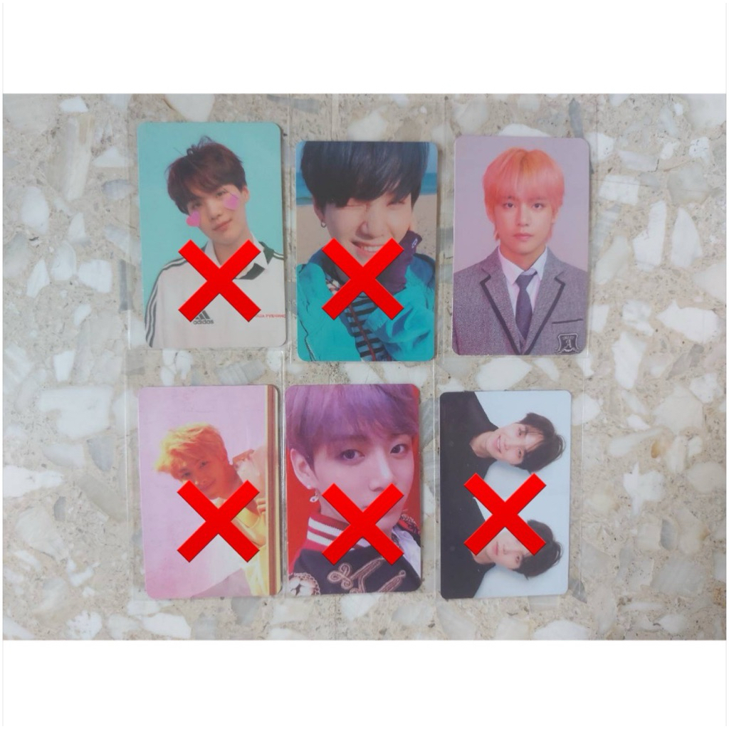 Official Photocard PC RM/Namjoon, Taehyung/V, Jungkook & Suga/Yoongi - Love Yourself Answer/Love You