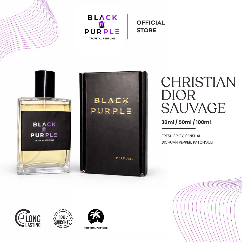 Parfum pria Christian Dior Sauvage 30ml / 50ml / 100ml - Blackpurple perfume, premium quality , taha