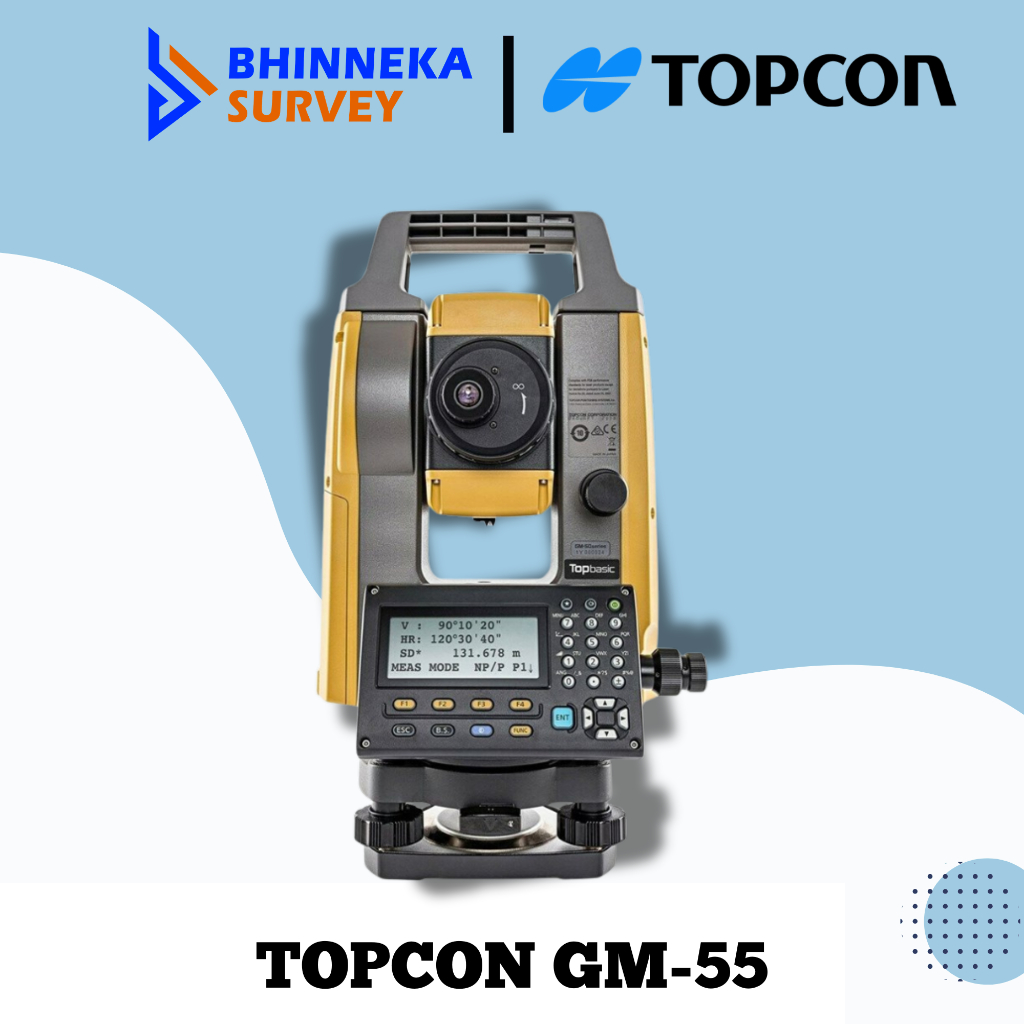 Topcon GM-55 Total Station Reflectorless 5" 5 Detik / GM 55 / GM55