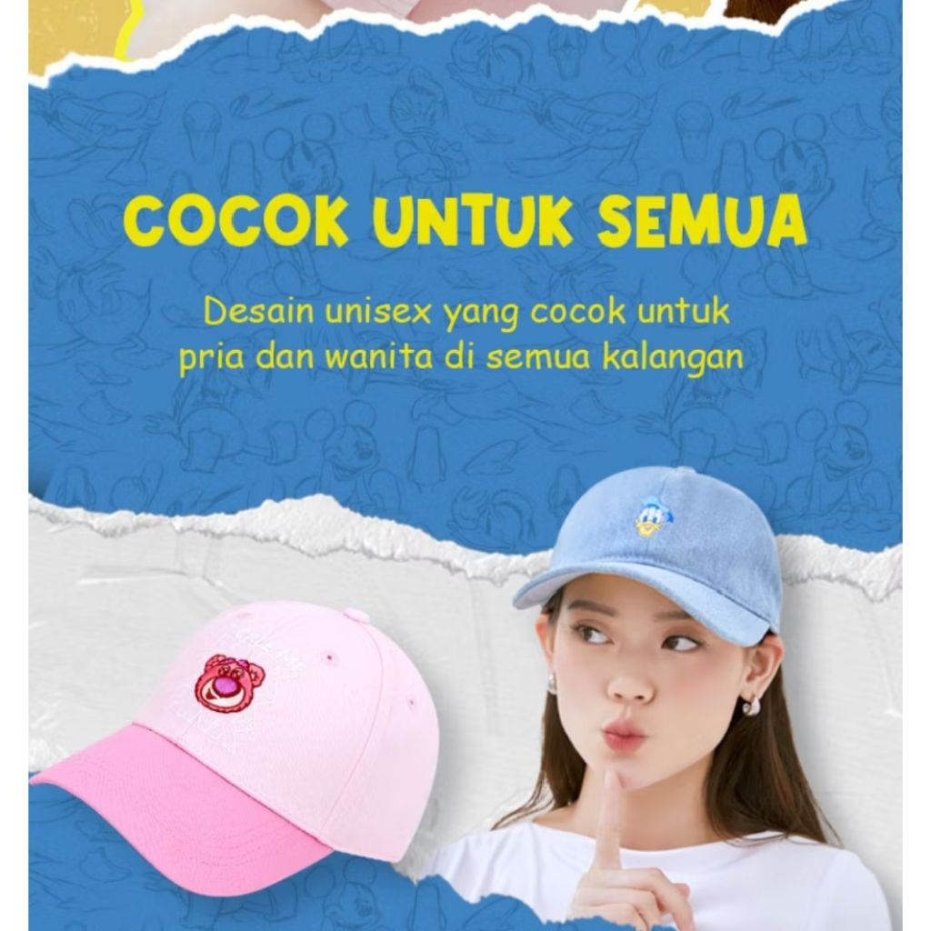 Topi Wanita pink oh some lotso BARU