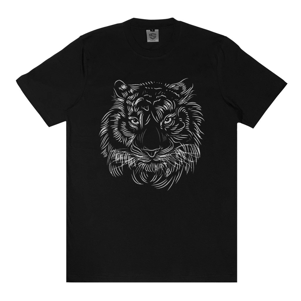 Kaos Distro Someone T Shirt Glow In The Dark Black 100CP Tiger Line