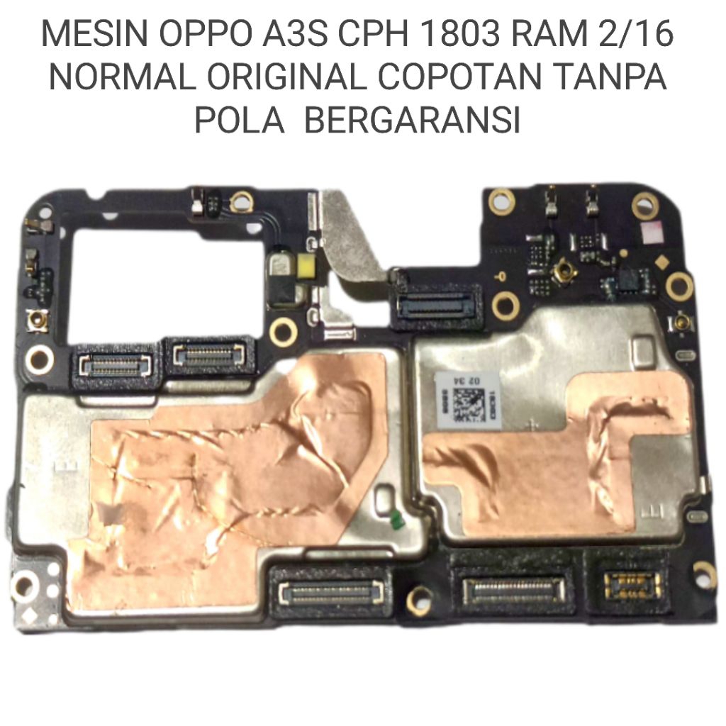 MESIN OPPO A3S RAM 2/16 NORMAL ORIGINAL COPOTAN TANPA POLA TINGGAL PAKAI