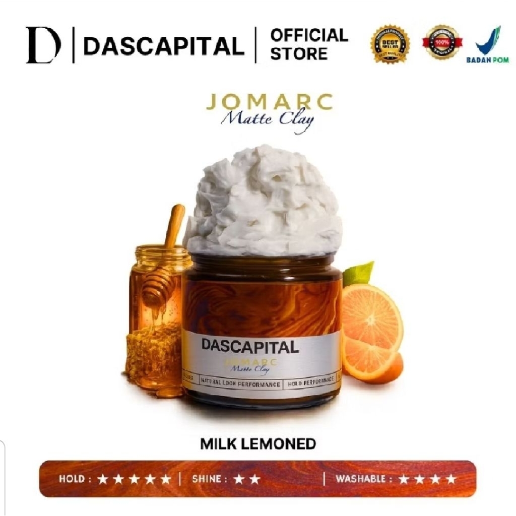 Dascapital Jomarc Pomade Hair Clay 100g BPOM