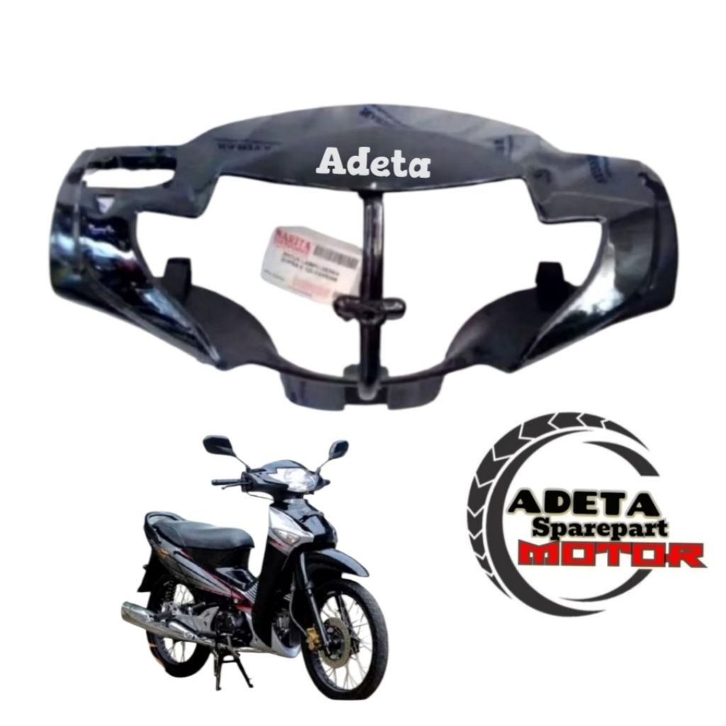 Batok Kepala Lampu Depan Motor Supra X 125 OLD Hitam Tahun 2005_2008