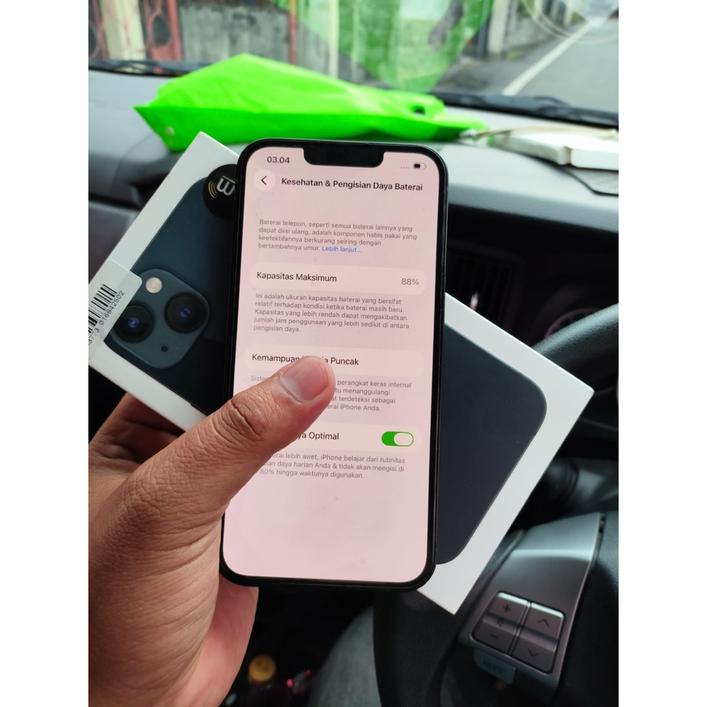 seken iphone 13 128 GB ibox HP BOX kabel ori