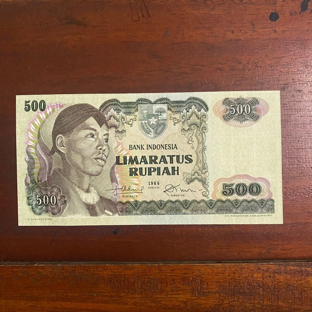 500 Rupiah Sudirman 1968 Gress