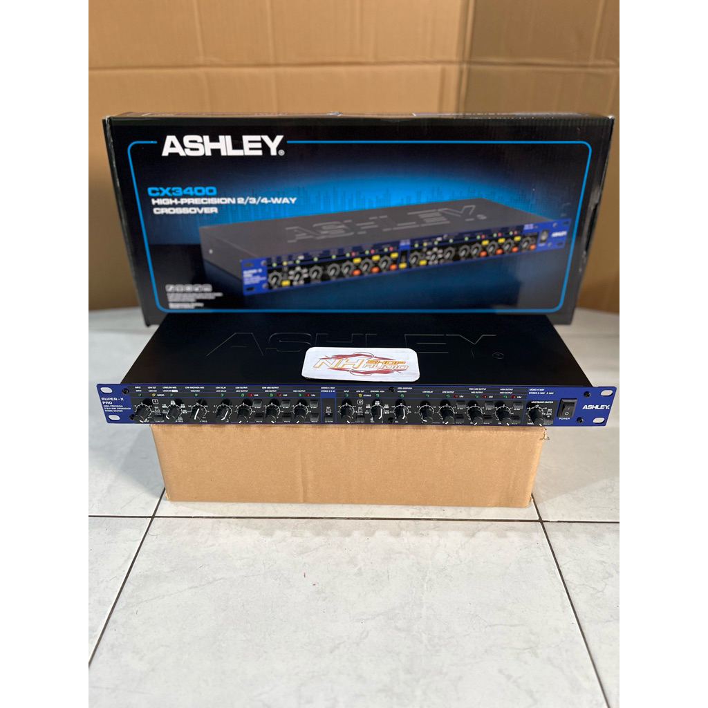 Crossover Ashley CX3400 CX 3400 Super X-PRO 3 Way plus Delay dan Limiter original garansi resmi Cros