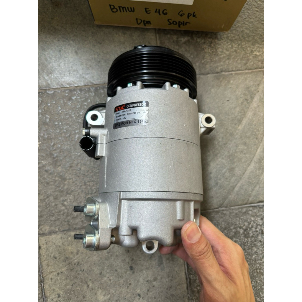 Compressor Kompresor Bmw E46 E-46 Depan Supir 6pk
