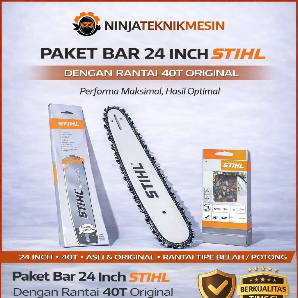 Stihl Guide Bar Chainsaw 24Inch 40T Ori 1Set